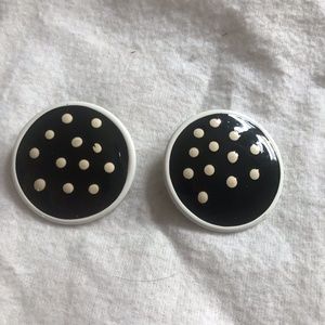 Vintage polka dot earrings